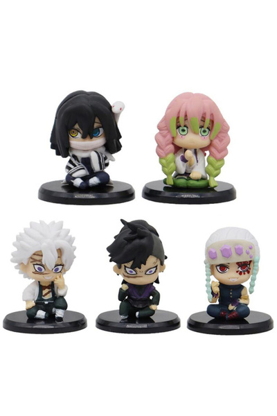 BANDAI 5 Style-Set-C 5 Style/Set Q Version Demon Slayer Sitting Ghost Doll Ta...