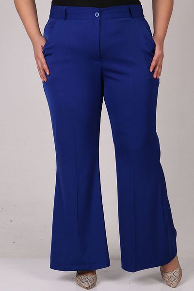 Eslina 29031 Large Size Flared Leg Trousers - Saks