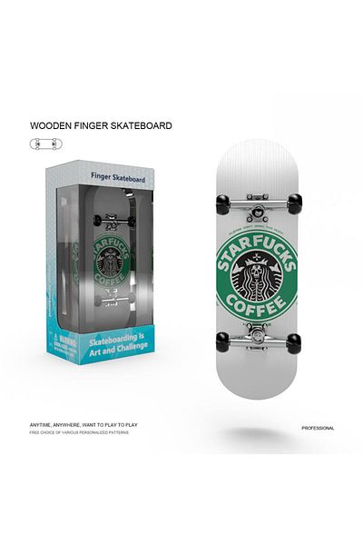 Choice 6 Wooden Fingerboard Fingerboard Set Finger Scooter Finger Skate Board Maple Wood Professional Mini.