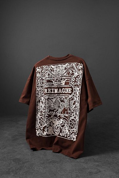 Slatra Ανδρικό μπλουζάκι με στάμπα Reimagine Coffee Reimagine