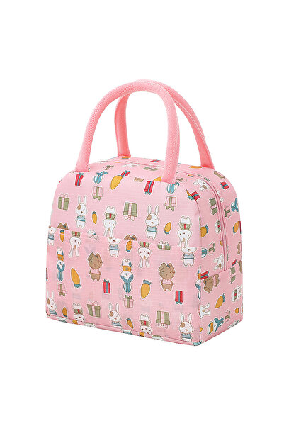 Choice Pink Rabbit Colorful Insulated Large Capacity Lunch Bag with Aluminum ...