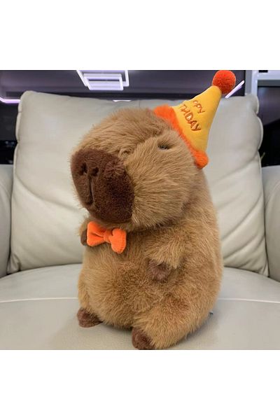 Choice 33cm Happy Birthday-CPBLA Capybara Plush Doll Cute Capibara Anime Fluffty Toy Kawaii Plushie Happy B