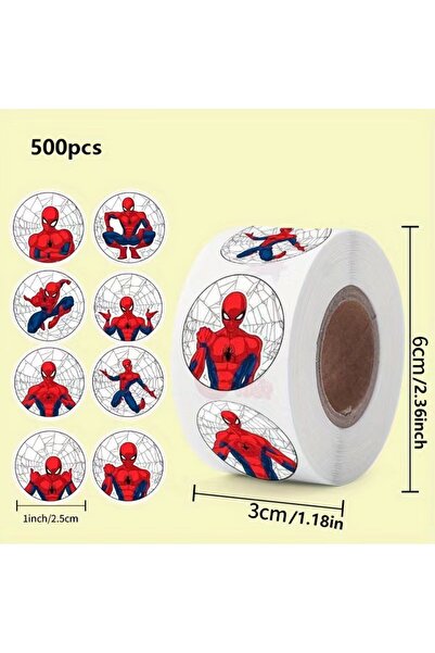 Miniso ملصقات سبايدرمان 500 ورقة ملصقات أنمي ديزني سبايدرمان ملصقات كرتونية ق...