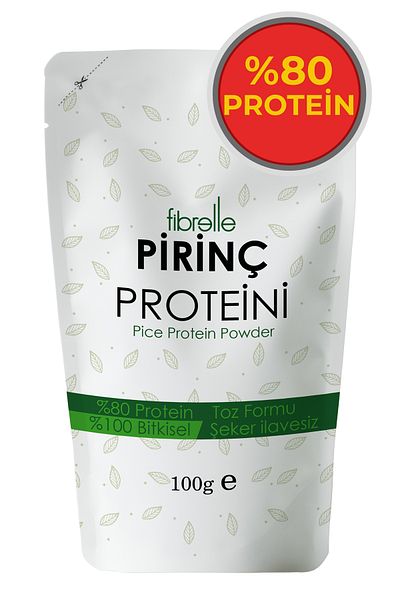 Fibrelle Rice Protein Powder 100gr // High Protein Rate // 80% Protein