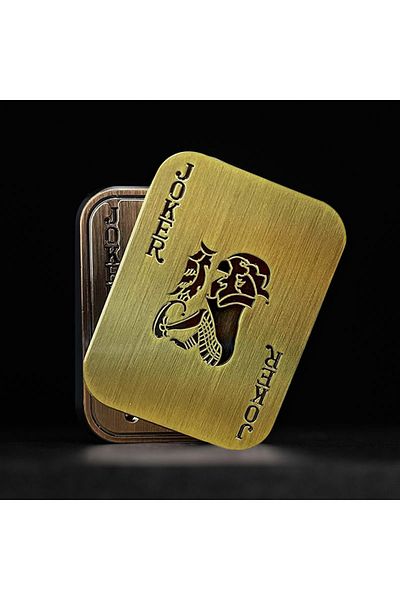 Choice NO.4579 Magnetic Metal Fidget Toys - Metal Poker Push Card Fidget Slider Stress Relief Toy, Mens EDC
