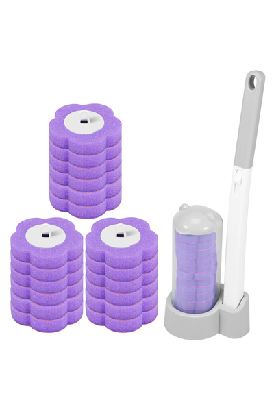 Choice 1 فرشاة حمام رمادية 18 رأس B 18/36 قطعة مجموعة فرشاة حمام للاستخدام مر...