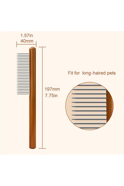 Choice1 Sparse-tooth comb Pet Flea Comb Cat Dog Comb for Fleas Ticks Removal Tools Stainless Steel Grooming