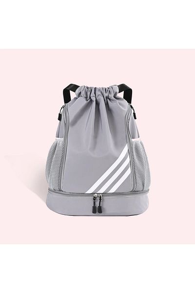 MORANO Waterproof Lightweight Foldable Sports Drawstring Backpack with Pocket for Travel, Sports, Fitness