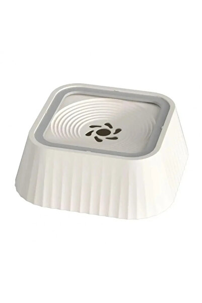 Choice نافورة مياه بيضاء للحيوانات الأليفة مقاس 22 × 22 × 8 مع أطباق عائمة وع...