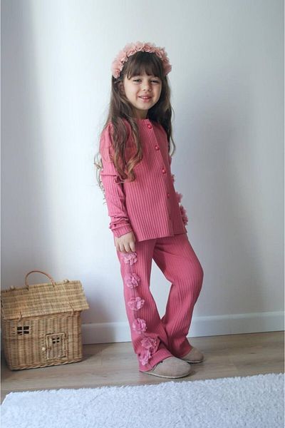 Yavrumsa Flower Detailed Girl's Suit (K0523)