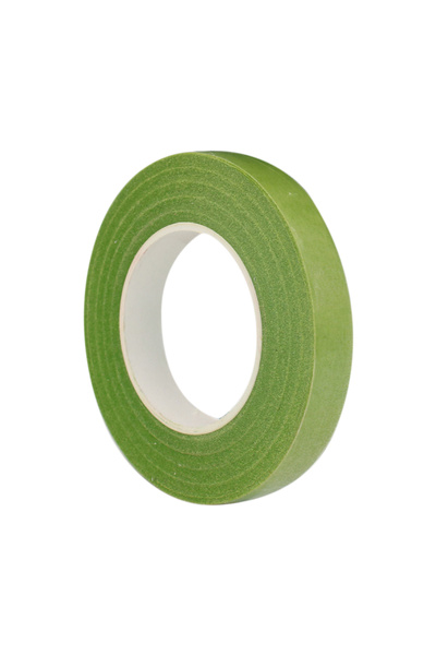 Choice شريط زهور أخضر فاتح 30 ياردة 12 مم، شرائط زهور صناعية، لفافات سداة زهور