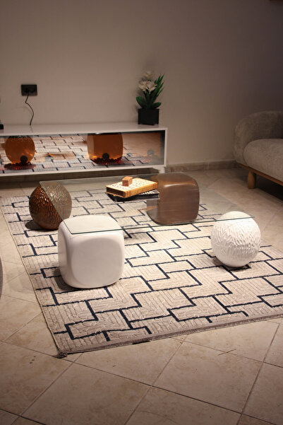 Velura Home & Living Orta Sehpa & Modern Küre Sehpa & Bohem Top Sehpa