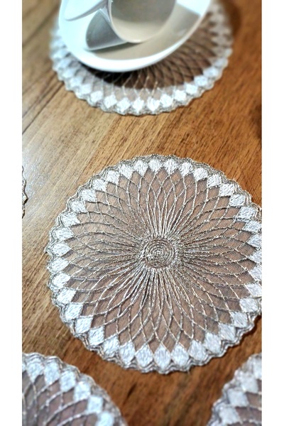 Neweste 6-Pack Presentation Cocktail Napkin Tray Cover Coffee Presentation Guipure Cover