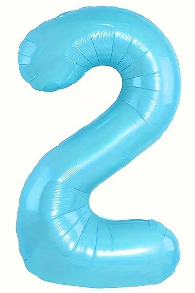 BeySüS Blue 2 Number Foil Balloon 80 cm