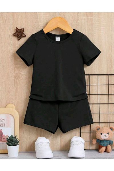 renkli diyar Children's Summer Suit -Unisex Short Pant & Short Pant 2Pcs