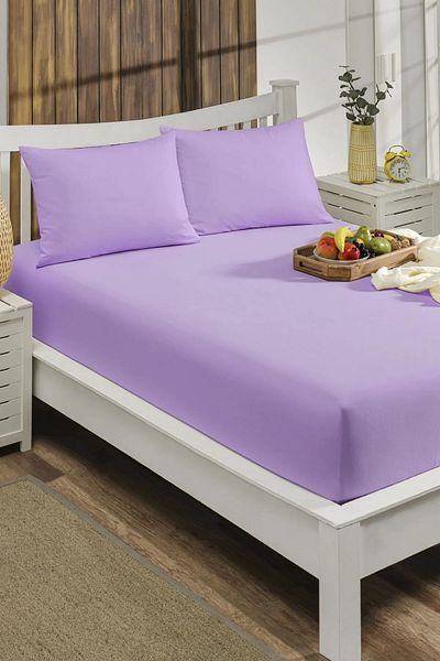 Podiumtex 90×190 cm Single Cotton Fitted Sheet Set-Fitted Sheet+Pillowcase