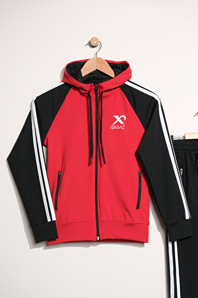 Zaziko Kids Unisex Dalgıç Kumaş Spor  Çocuk Eşofman Takımı ESF.2525-Z