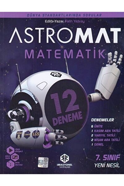 İrrasyonel Yayınları 7. Sınıf Matematik Astromat 12 Li Deneme