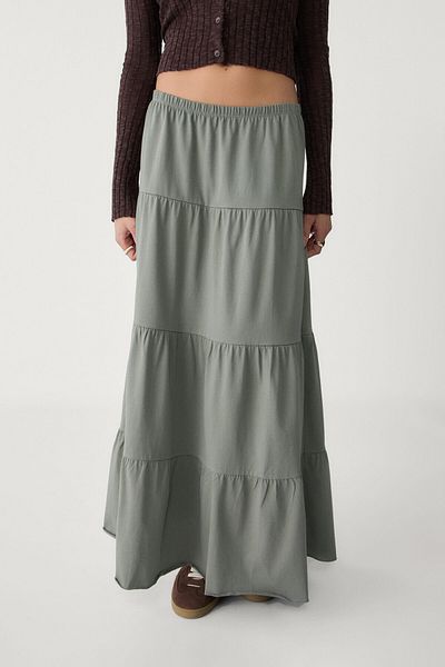 Stradivarius Long flowing boho skirt