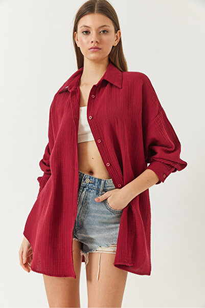 Bianco Lucci Women's Oversize Muslin Shirt 2025 60271021