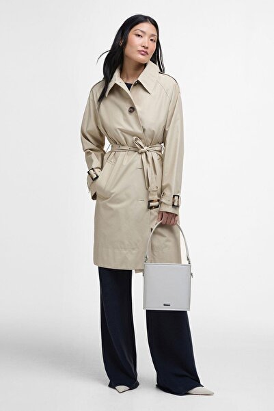 Barbour Maia Showerproof Ceket SN11 Light Sand/Rosemary Tartan