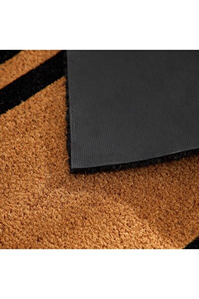 Home Box Frame Printed PVC Back Coir Doormat 45x100 cm