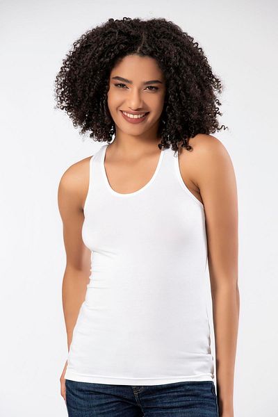 ERDEM İÇ GİYİM Weweus White Super Thin Natural Bamboo Luxury Sportsman Undershirt 2313