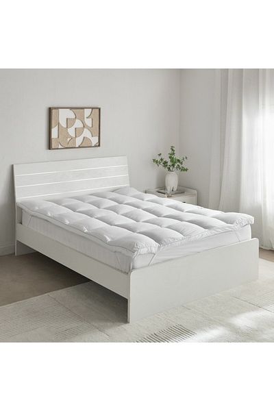 Home Box MicroFresh 300TC Soft Microfiber Queen Mattress Topper 150x200+6 cm