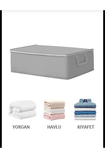 DEMİROĞLU EV TEKSTİL 4 Pieces Under Base Organizer Storage Sofa Bed Type Storage Multi-Purpose Organizer 64x45x22 Cm