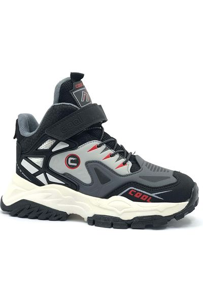 Kids Club Shoes Cool Miles Unisex Παιδικές Μπότες - Ορθοπεδική, Αντιολισθητική Ελαφριά Σόλα, ΓΚΡΙ