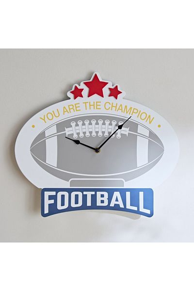 Home Box Arcade Football Wall Clock 38x33.5x1.2 cm