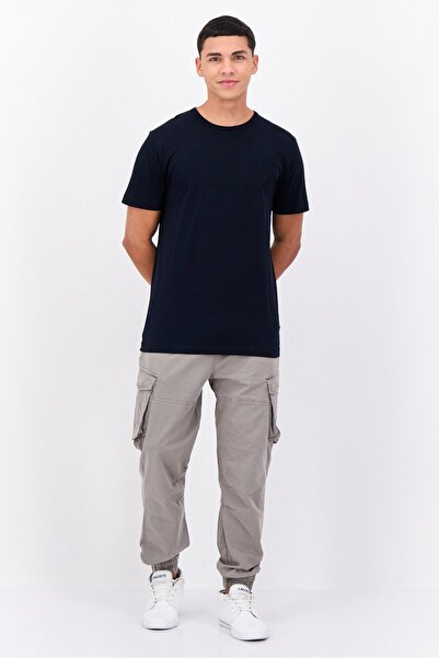 French Connection Men Crew Neck Short Sleeve Brand Logo T-Shirts, Marine