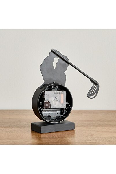 Home Box Emir Golf Metal Table Clock 17x5x17.8 cm