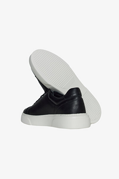 AC&Co / Altınyıldız Classics Ανδρικά Μαύρα 100% Δερμάτινα Άνετα Παπούτσια Sneaker με Ευέλικτη Σόλα