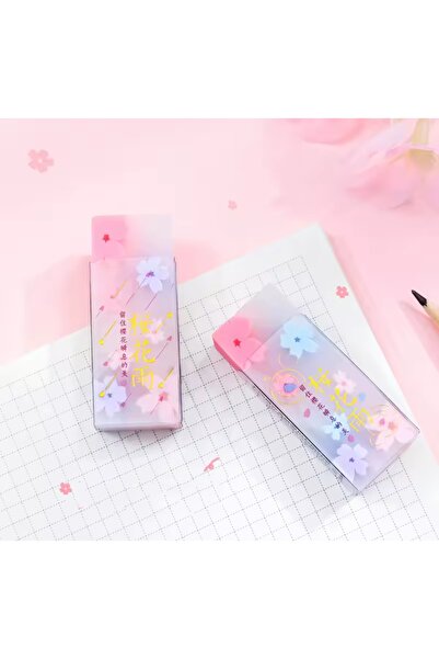 Meyra Accessories 2 bucăți drăguțe gumă de șters cu flori în interior, stick ...