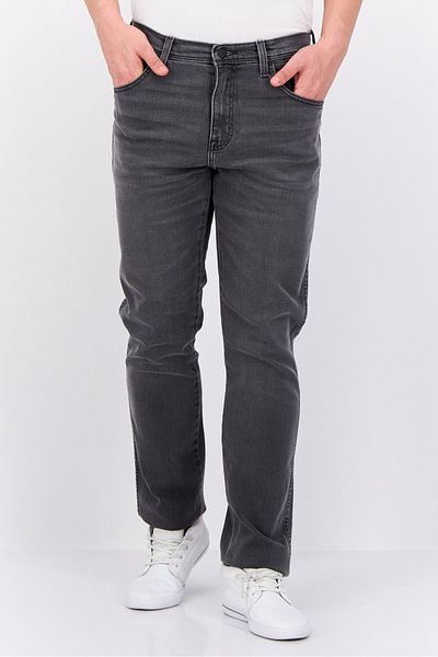 WRANGLER Men Slim Fit Washed Stretchable Jeans, Light Grey