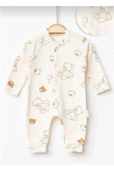 Baby Wings Teddy Bear Printed Men's Jumpsuit