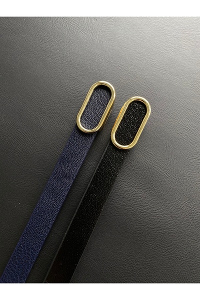 LİA KEMER 2'li البيضاوي المرأة الذهب مشبك حزام الخصر حزام معطف حزام اللباس حز...