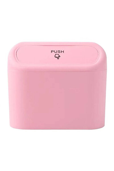 Mega Oto Market Auto Car Trash Can with Lid Organizer Trash Can Pink