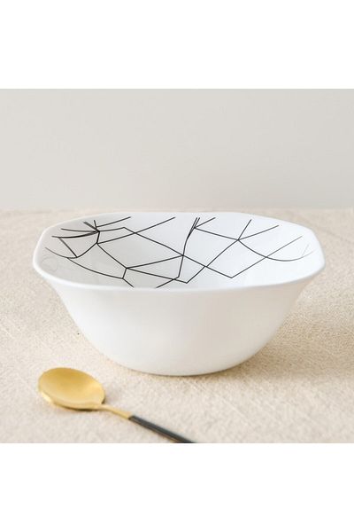 Home Box Crackle Opalware Veg Bowl 15 cm