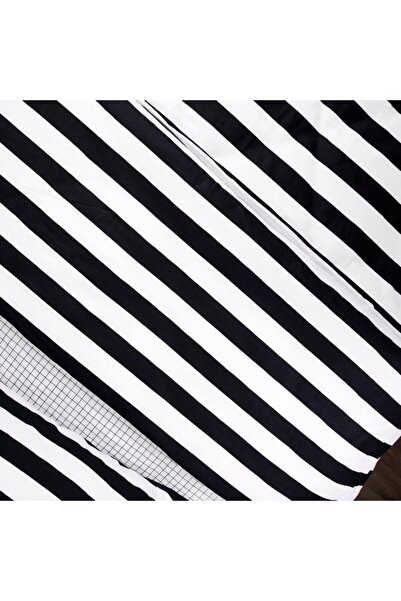 Home Box Malta 2-Piece Stripe Printed Cotton Single Duvet Cover Set 135x200 cm