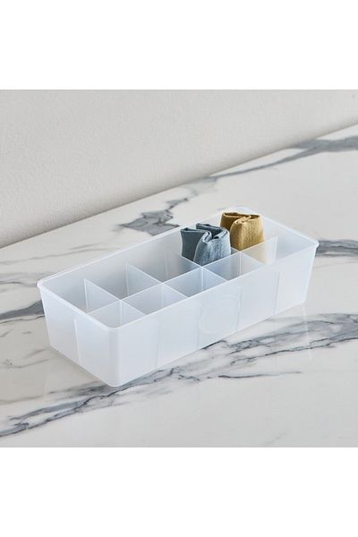 Home Box Inaya 10-Compartment Drawer Organiser 30.7x13.8x7.8 cm
