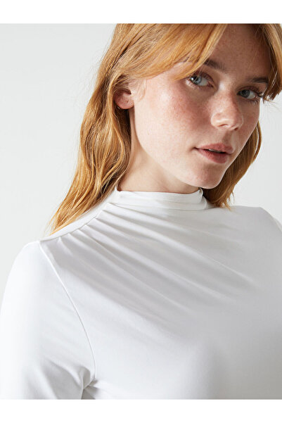 LC Waikiki Women's Stand Collar T-Shirt