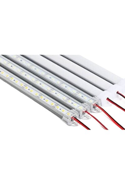 Hazar Led 12 Volt Alüminyum Kasalı 5730 Ledli Çubuk Led Bar Grow Full Spectrum Şeffaf Cam Bitki Yetiştirme
