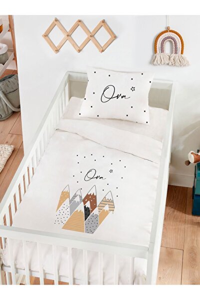 Homamia Isme Özel %100 Pamuk Bebek Nevresim Takımı