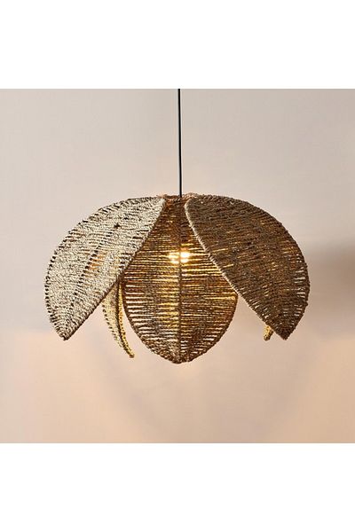 Home Box Belmonte Flower Seagrass Lampshade 67x35 cm