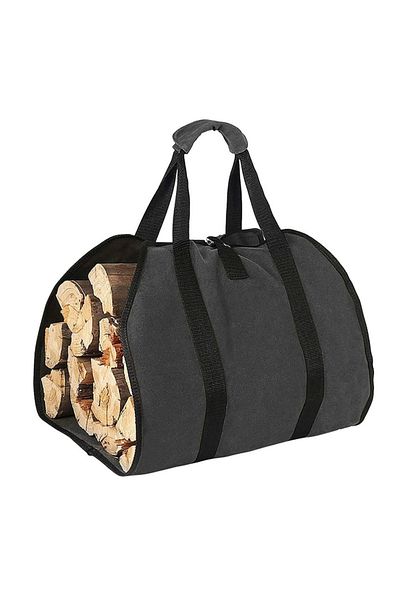 Choice B Large Capacity Firewood Storage Bag Waterproof Scratch-resistant Wood Log Carrier Outdoor Camping.