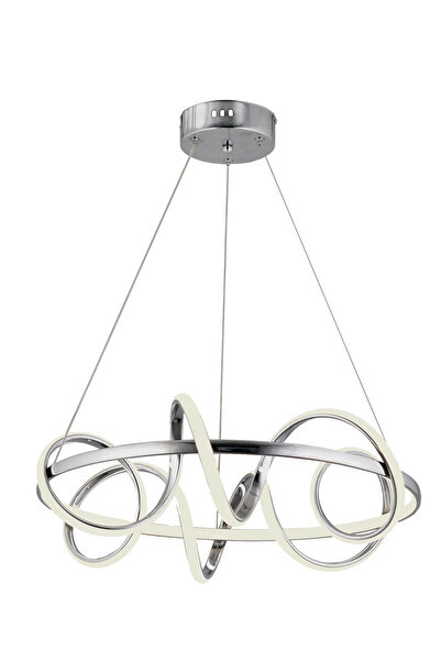 SEBA AYDINLATMA KUZEY B. KROM Ledli Salon Mutfak Oda Oturma Odası Hol Ledli  Avize SB-LD-412