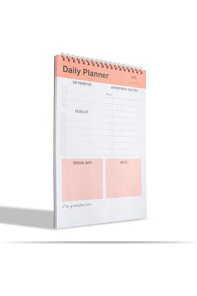 STOREMAX Muartshop Planner Notebook, to Do List Notepad, Spiral Notebook, Checklist, İ