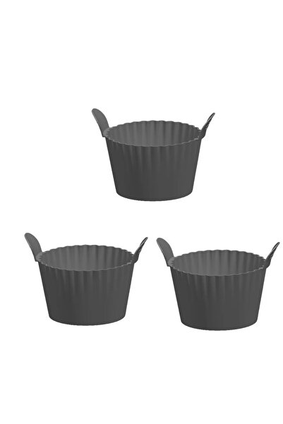 Choice رمادي-3 قطع من قالب الكعك المصنوع من السيليكون لفرن المقلاة الهوائية ص...